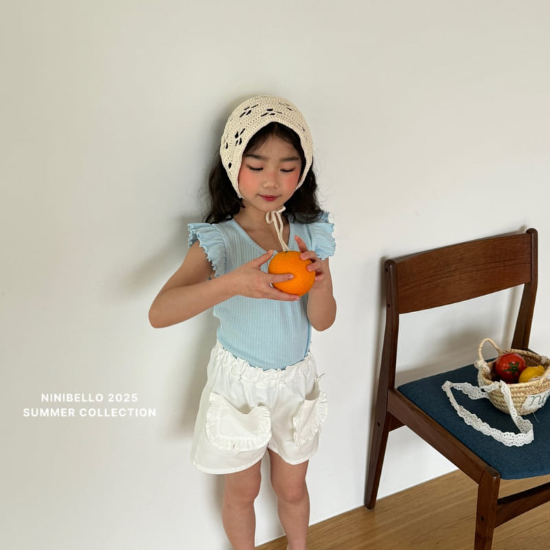 Ninibello - Korean Children Fashion - #childrensboutique - Frill Pocket Pants - 10