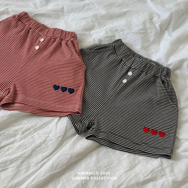 Ninibello - Korean Children Fashion - #childofig - Heart Button Pants (Dangara) - 4