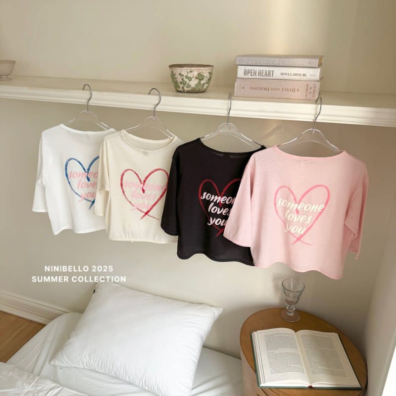 Ninibello - Korean Children Fashion - #childrensboutique - Some One Heart Loose Tee
