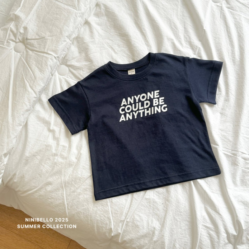 Ninibello - Korean Children Fashion - #childrensboutique - Any One Lettering Tee - 4