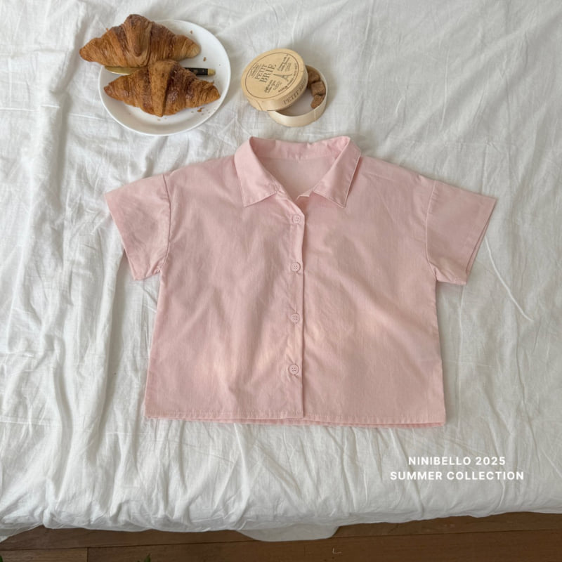 Ninibello - Korean Children Fashion - #designkidswear - Plain Short Sleeve Shirt - 7
