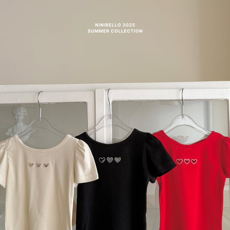 Ninibello - Korean Children Fashion - #designkidswear - Heart Punching X Tee - 5