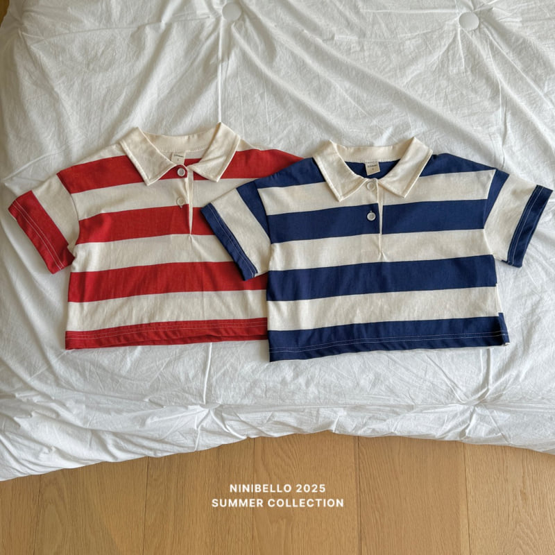 Ninibello - Korean Children Fashion - #designkidswear - Dipping Rugby Tee