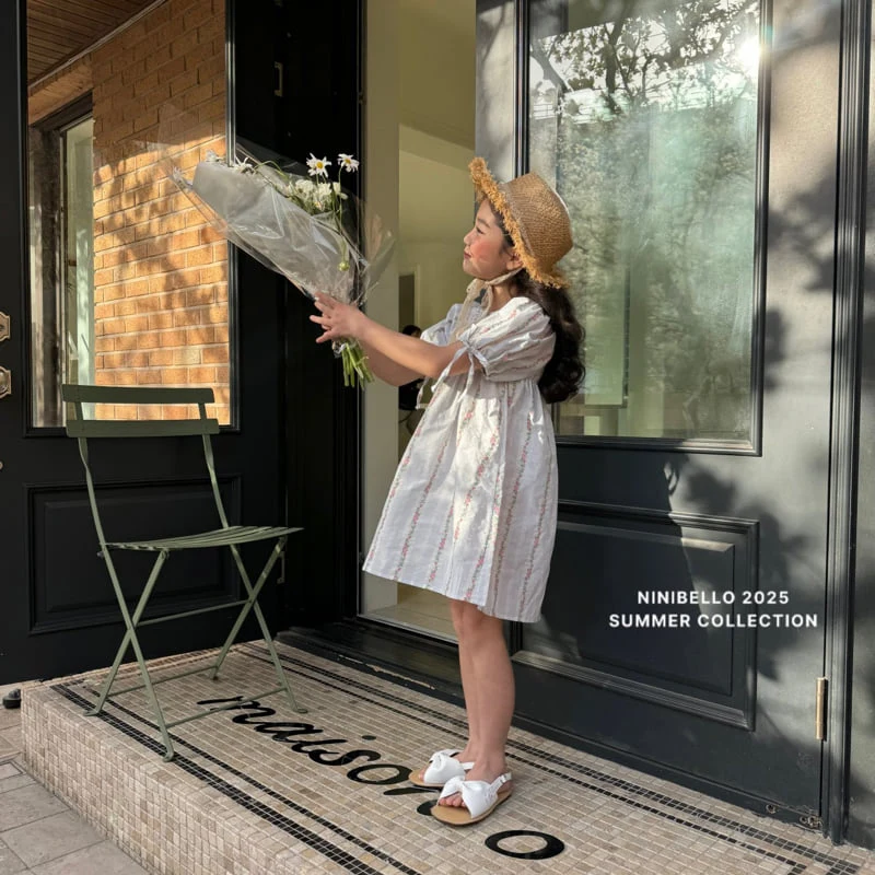 Ninibello - Korean Children Fashion - #discoveringself - Embroidered Shirred One-piece - 11