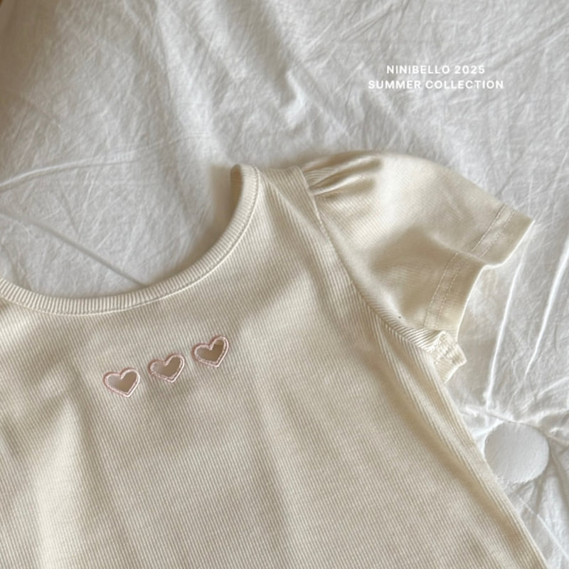 Ninibello - Korean Children Fashion - #discoveringself - Heart Punching X Tee - 6