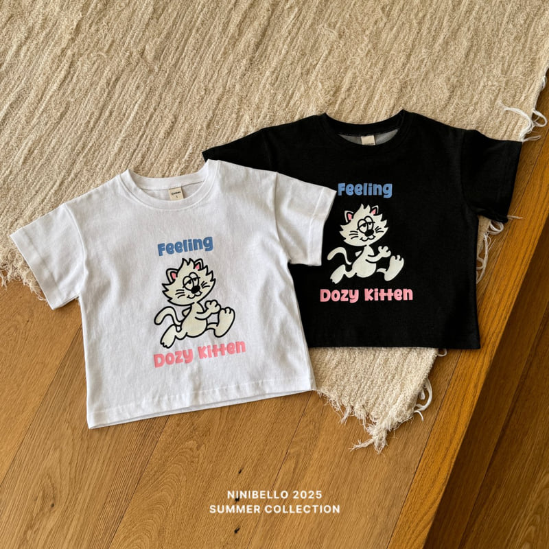 Ninibello - Korean Children Fashion - #discoveringself - Dodge Kitten Tee - 3