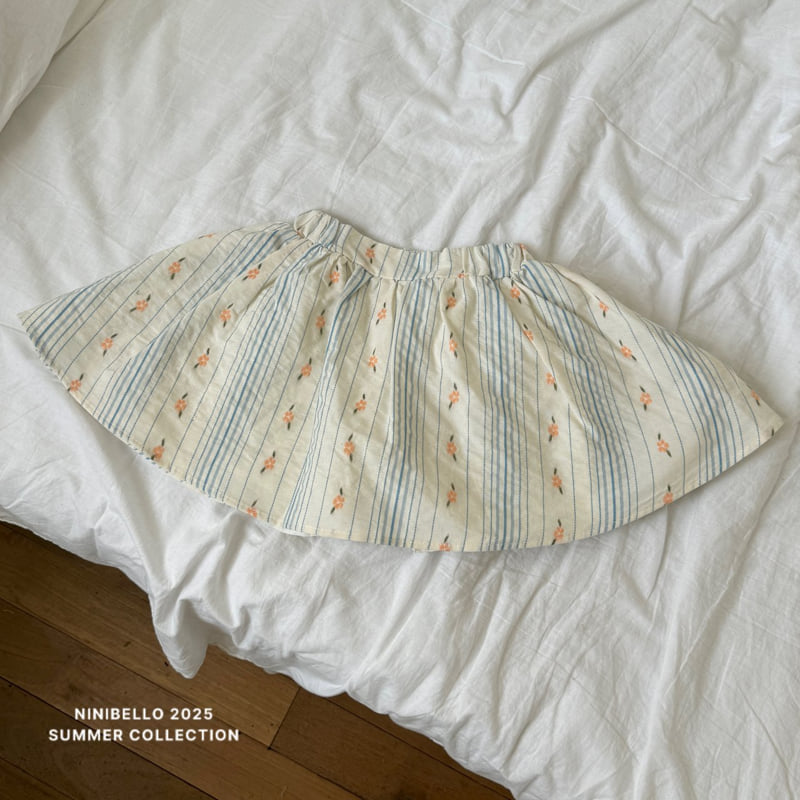 Ninibello - Korean Children Fashion - #discoveringself - Lily Embroidery Skirt - 8