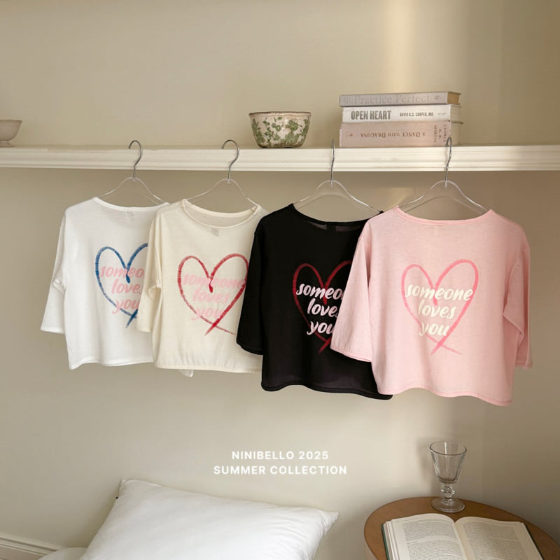 Ninibello - Korean Children Fashion - #discoveringself - Some One Heart Loose Tee - 3