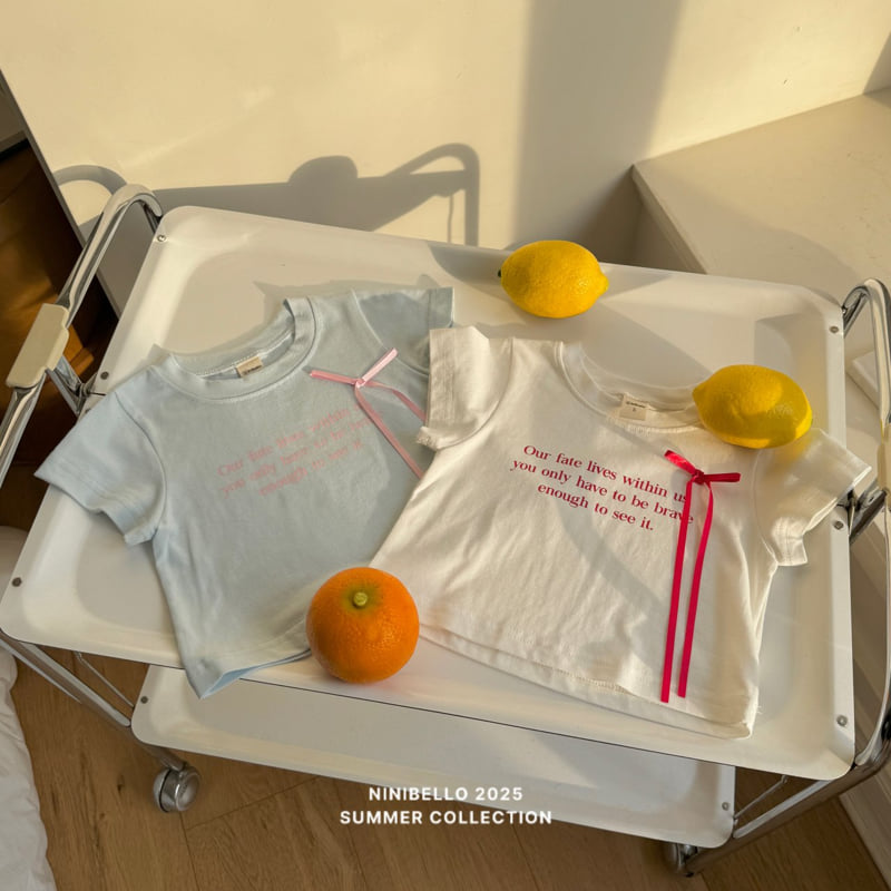 Ninibello - Korean Children Fashion - #discoveringself - Ribbon Span Tee - 3