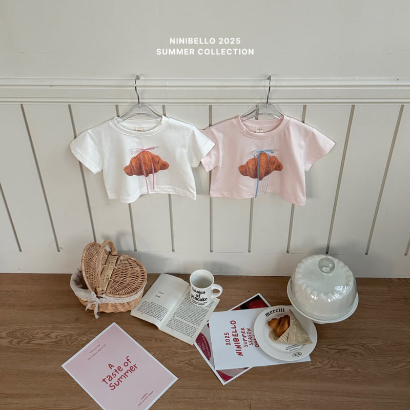 Ninibello - Korean Children Fashion - #discoveringself - Croissant Crop Tee