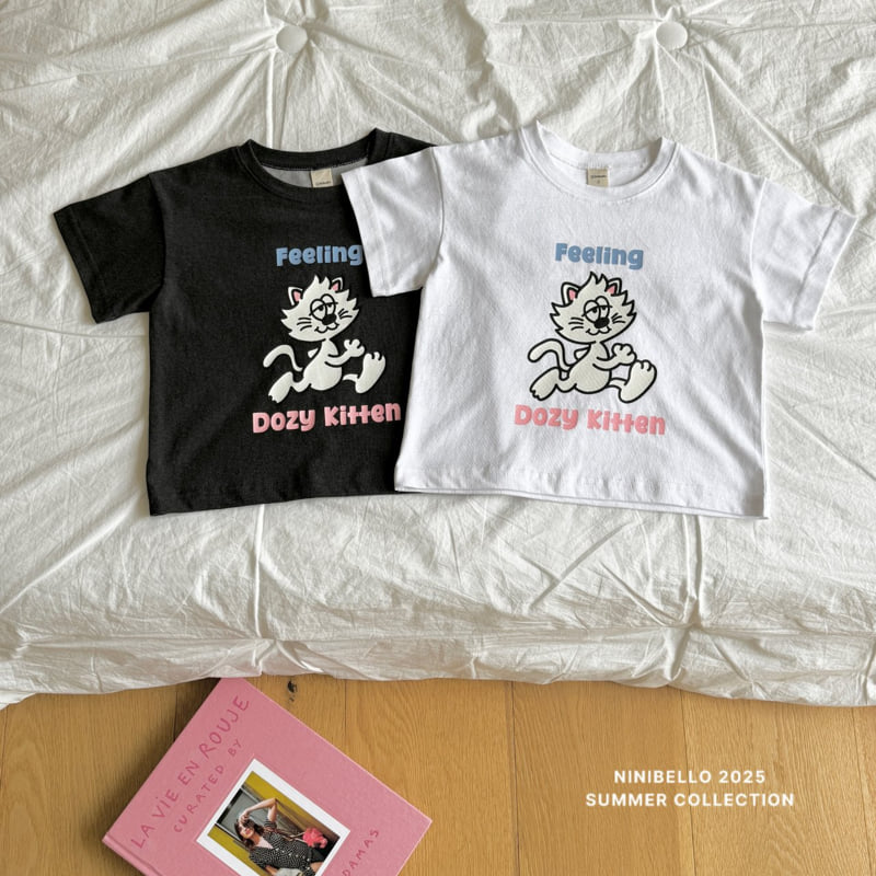 Ninibello - Korean Children Fashion - #discoveringself - Dodge Kitten Tee - 4