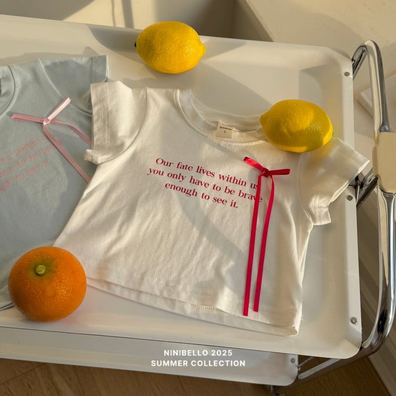 Ninibello - Korean Children Fashion - #discoveringself - Ribbon Span Tee - 4