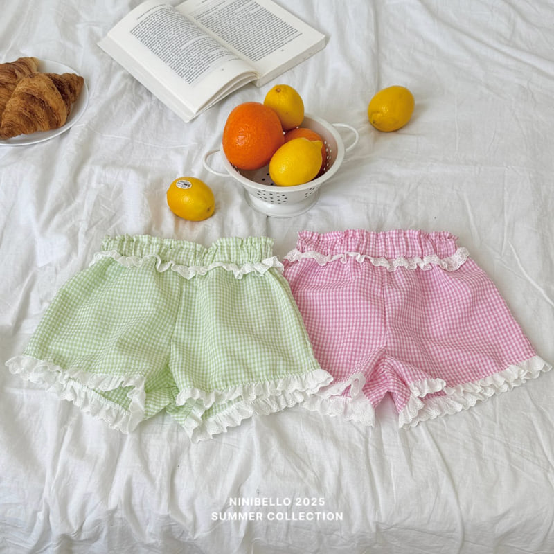 Ninibello - Korean Children Fashion - #kidsshorts - Juicy Check Pants - 3