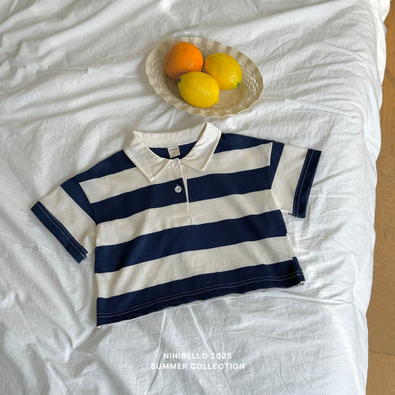 Ninibello - Korean Children Fashion - #fashionkids - Dipping Rugby Tee - 4