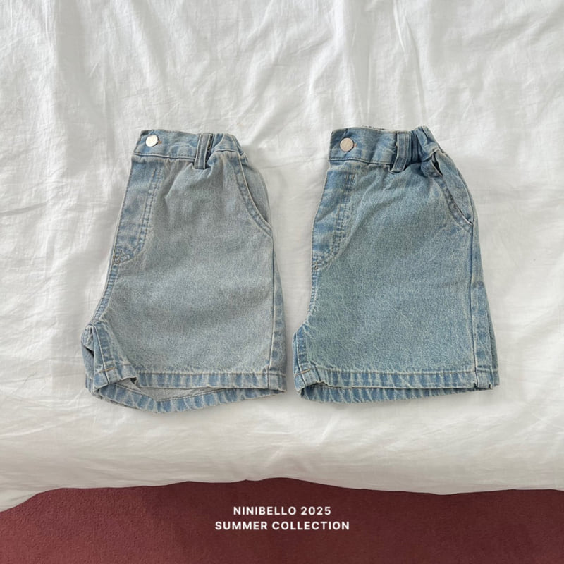 Ninibello - Korean Children Fashion - #kidsshorts - Vintage Denim Pants