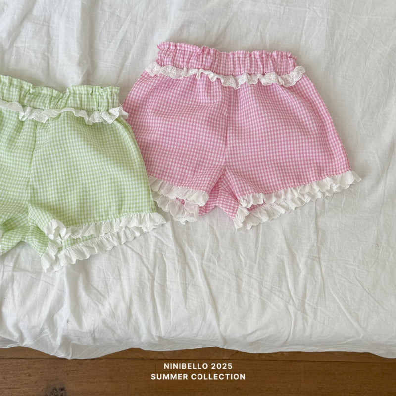 Ninibello - Korean Children Fashion - #kidsshorts - Juicy Check Pants - 4
