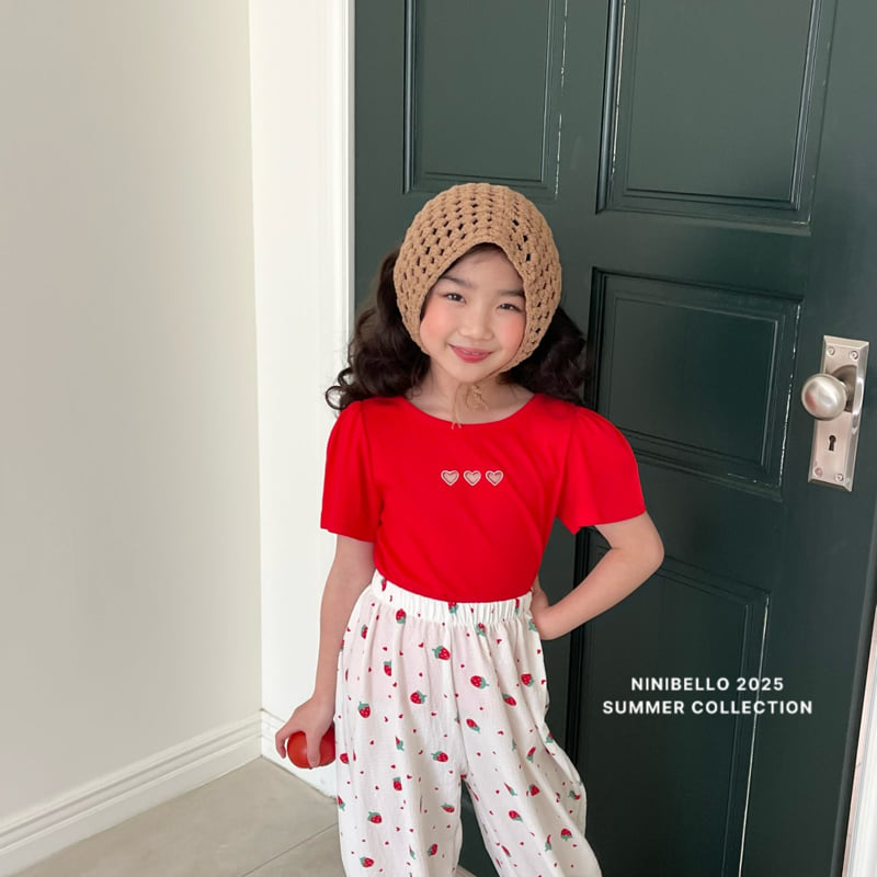 Ninibello - Korean Children Fashion - #kidsstore - Heart Punching X Tee - 9
