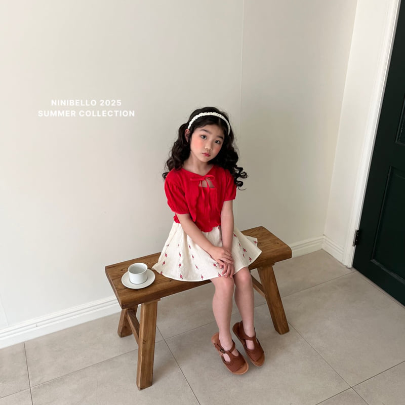 Ninibello - Korean Children Fashion - #kidsstore - Lily Embroidery Skirt - 11