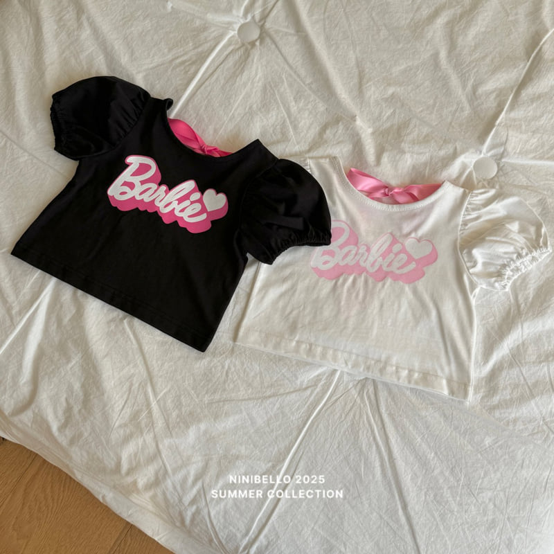Ninibello - Korean Children Fashion - #kidsstore - Barbie Puff Tee