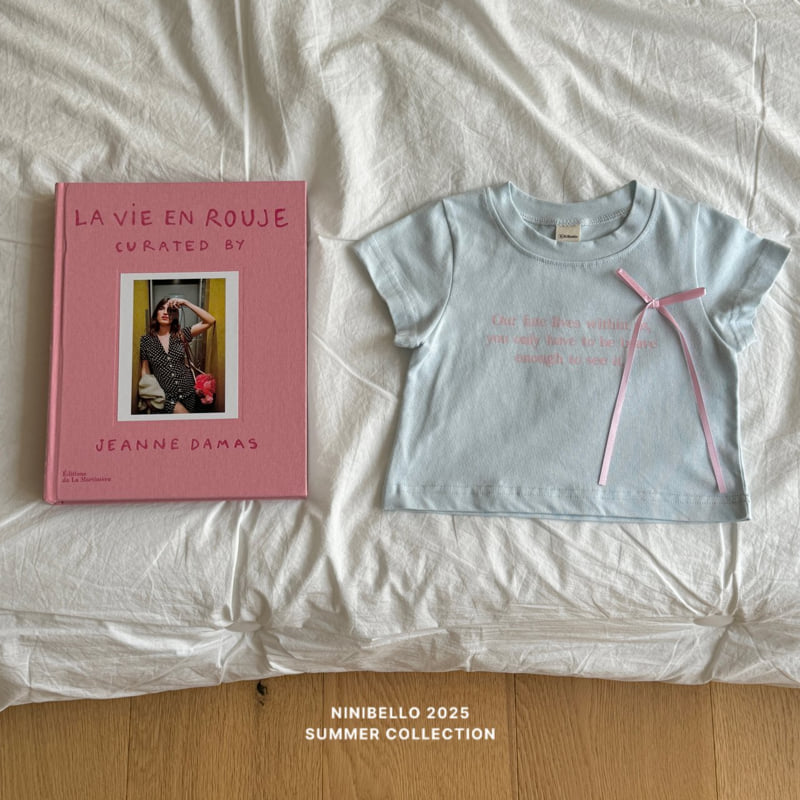 Ninibello - Korean Children Fashion - #kidsstore - Ribbon Span Tee - 6