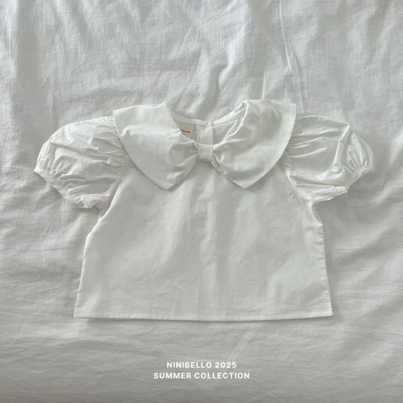 Ninibello - Korean Children Fashion - #kidzfashiontrend - Ribbon Collar Blouse - 3