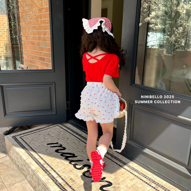 Ninibello - Korean Children Fashion - #kidzfashiontrend - Lace Ribbon Short Pants - 11