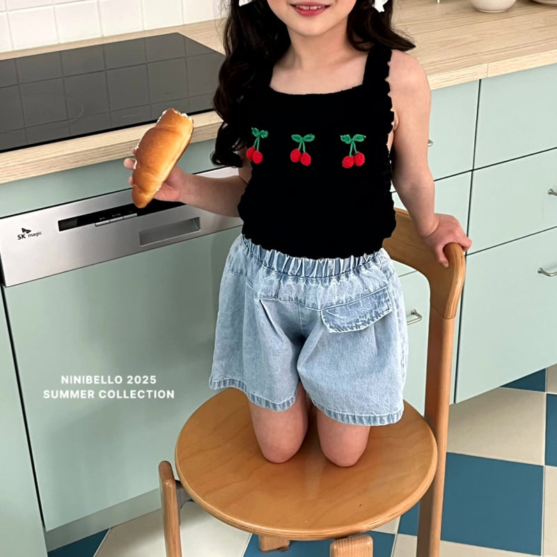 Ninibello - Korean Children Fashion - #kidzfashiontrend - Cherry Pop Sleeveless Knit - 10