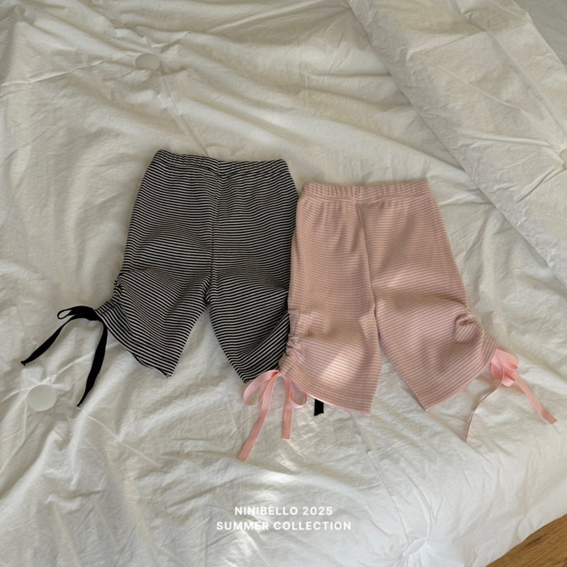 Ninibello - Korean Children Fashion - #littlefashionista - Shirring Stripe Leggings - 3