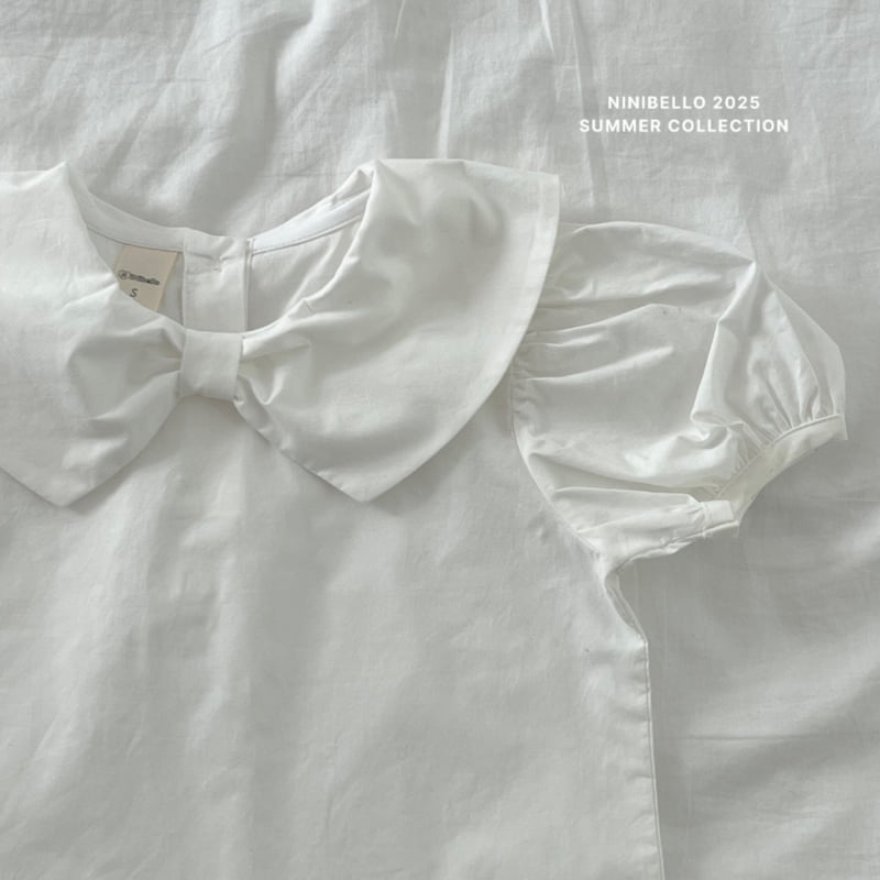 Ninibello - Korean Children Fashion - #littlefashionista - Ribbon Collar Blouse - 5