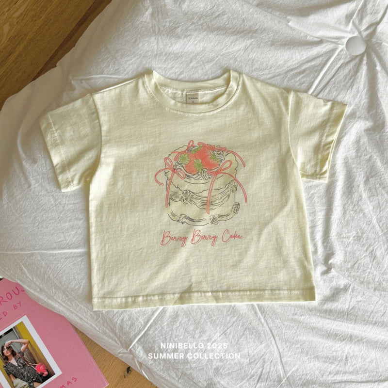 Ninibello - Korean Children Fashion - #Kfashion4kids - Strawberry Cake Tee - 4