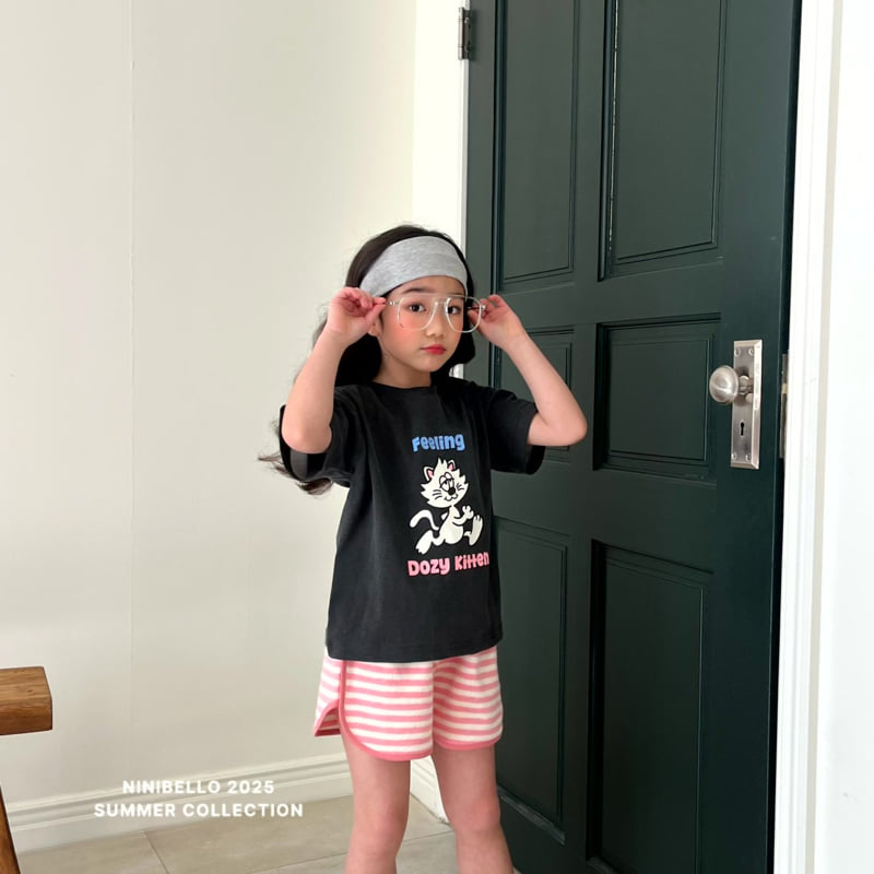 Ninibello - Korean Children Fashion - #littlefashionista - Dodge Kitten Tee - 9