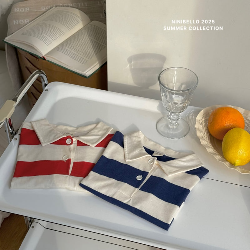 Ninibello - Korean Children Fashion - #littlefashionista - Dipping Rugby Tee - 8