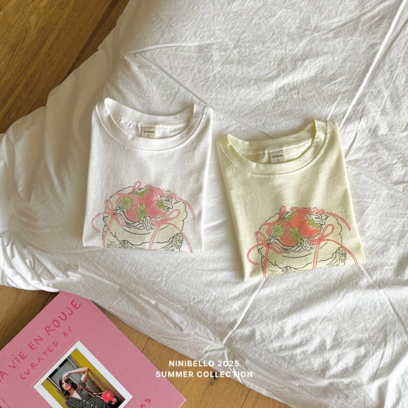 Ninibello - Korean Children Fashion - #magicofchildhood - Strawberry Cake Tee - 5