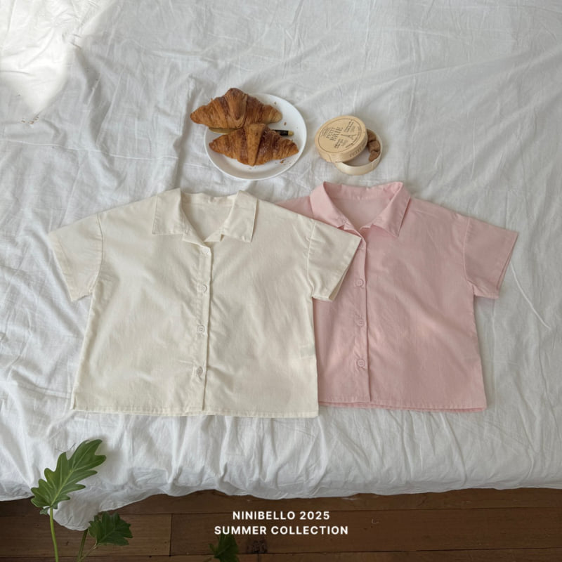 Ninibello - Korean Children Fashion - #magicofchildhood - Plain Short Sleeve Shirt