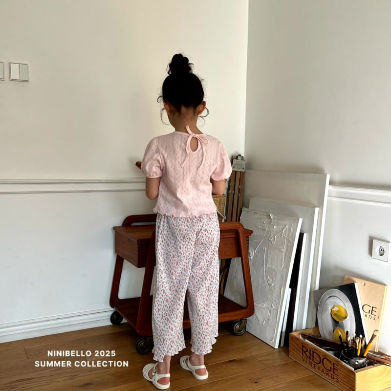 Ninibello - Korean Children Fashion - #magicofchildhood - Back Ribbon Eyelet Tee - 9