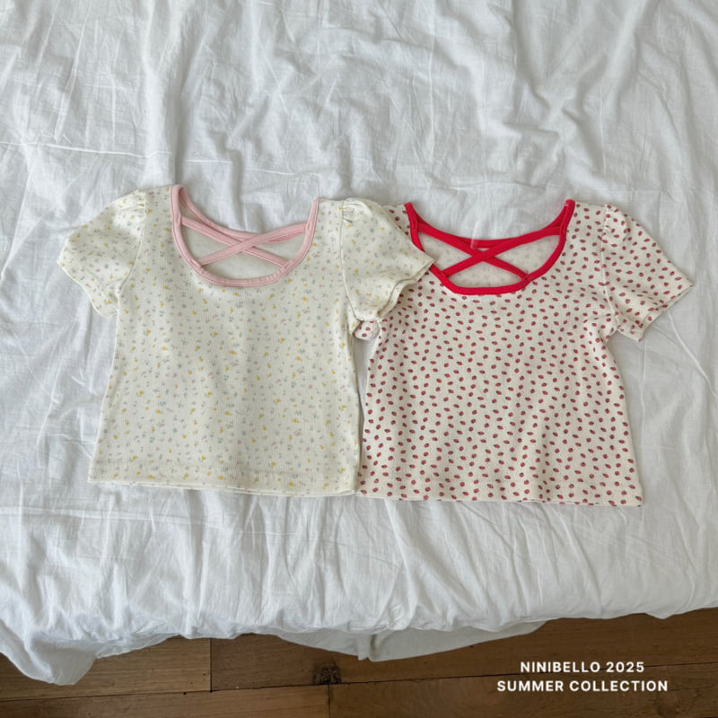 Ninibello - Korean Children Fashion - #minifashionista - Berry Bloom Tee
