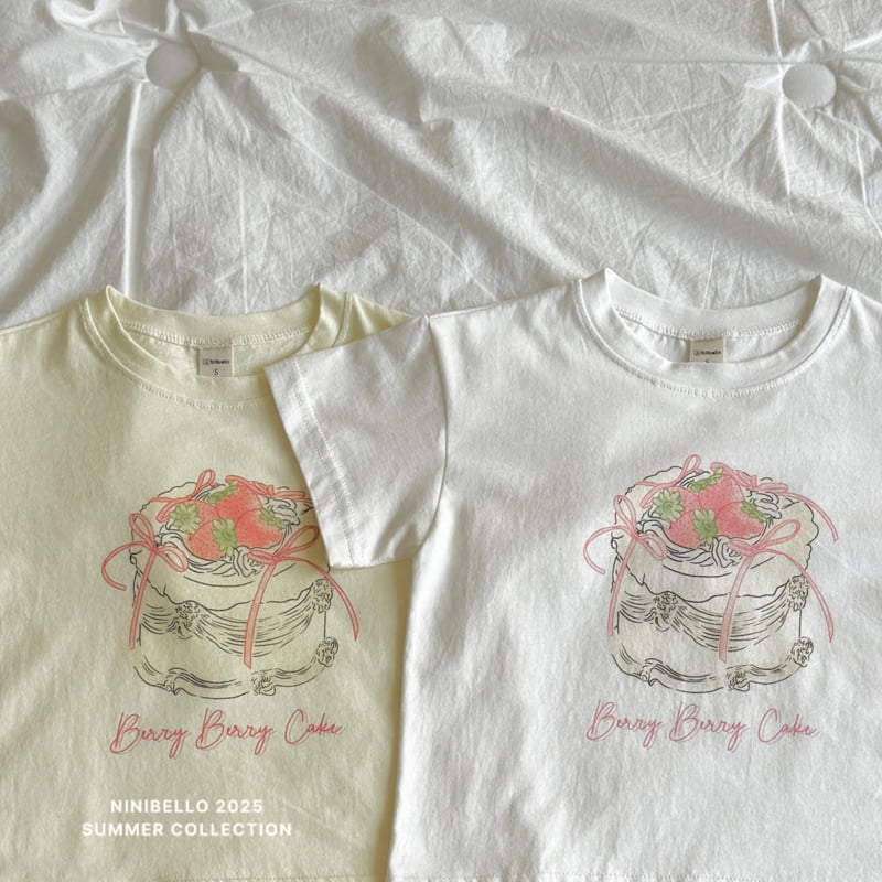 Ninibello - Korean Children Fashion - #prettylittlegirls - Strawberry Cake Tee - 7
