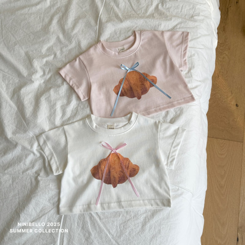 Ninibello - Korean Children Fashion - #prettylittlegirls - Croissant Crop Tee - 10