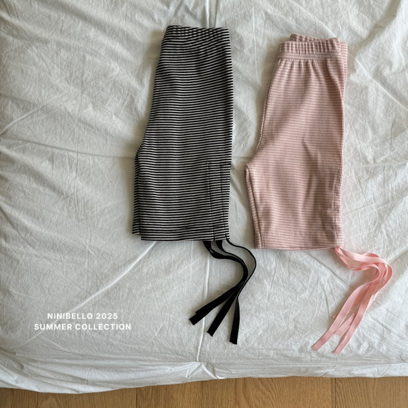Ninibello - Korean Children Fashion - #todddlerfashion - Shirring Stripe Leggings - 7