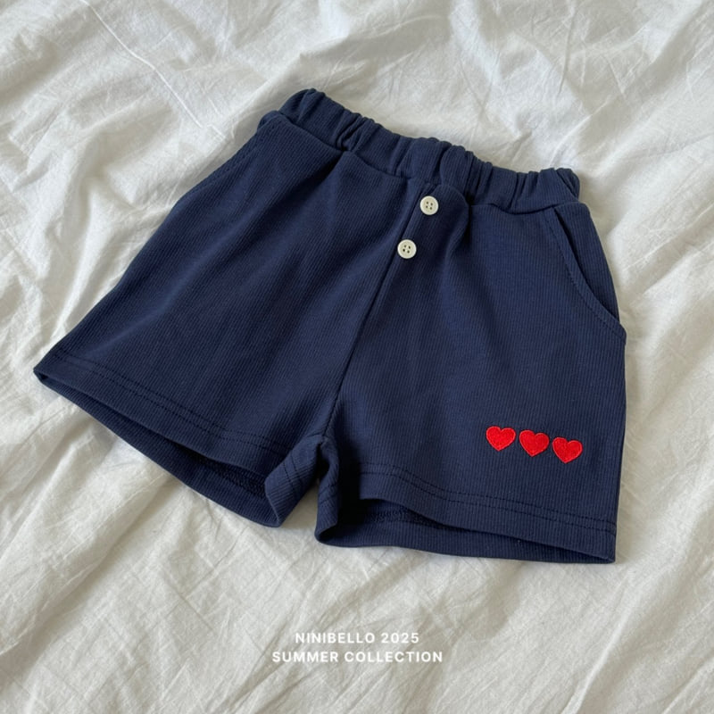 Ninibello - Korean Children Fashion - #prettylittlegirls - Heart Button Pants (Plain) - 4