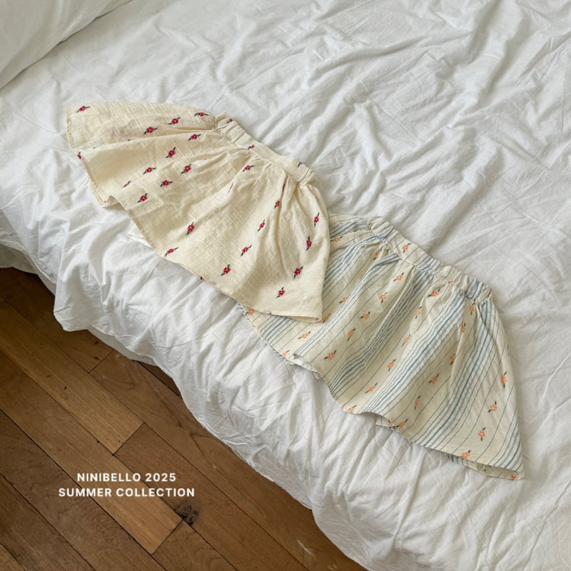Ninibello - Korean Children Fashion - #toddlerclothing - Lily Embroidery Skirt - 3