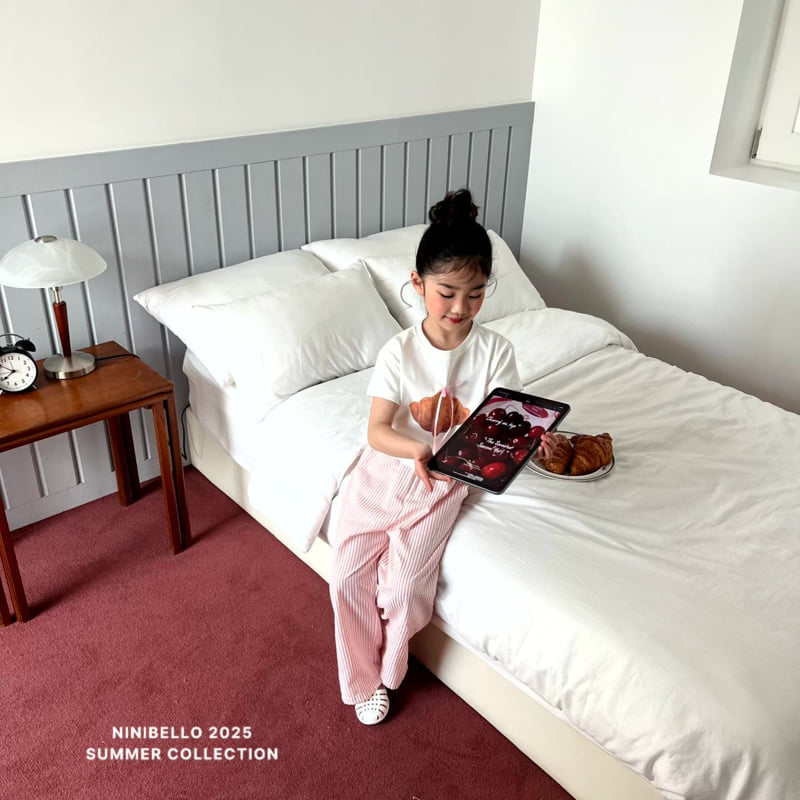 Ninibello - Korean Children Fashion - #toddlerclothing - Croissant Crop Tee - 12