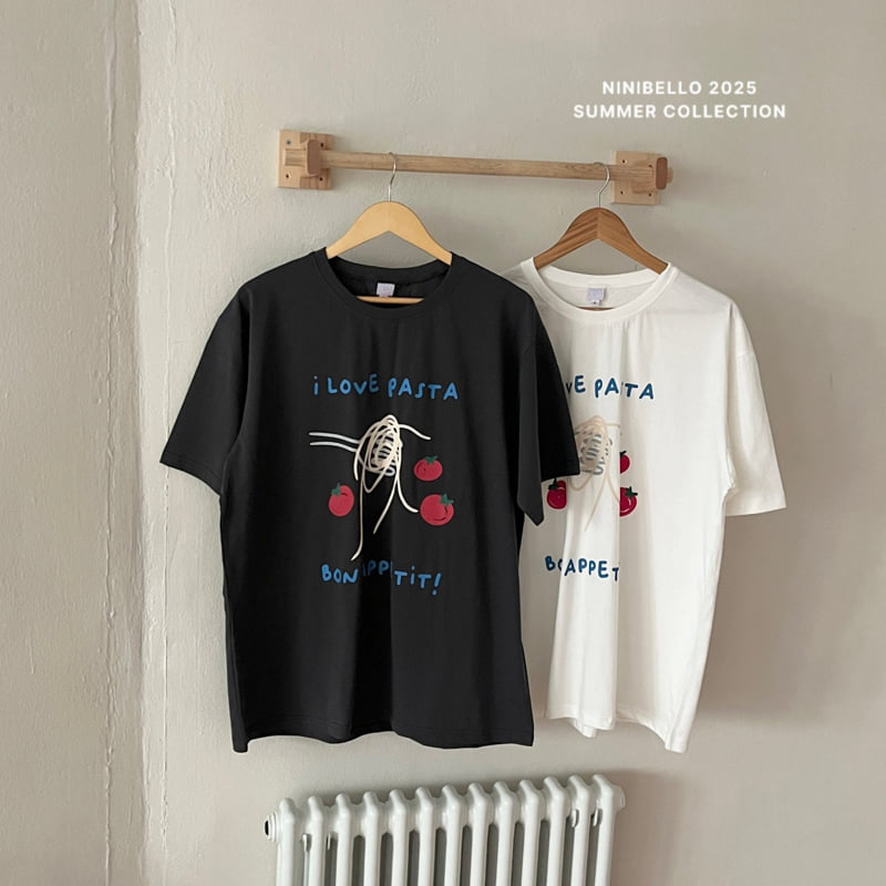 Ninibello - Korean Women Fashion - #restrostyle - Adult Pasta Tee