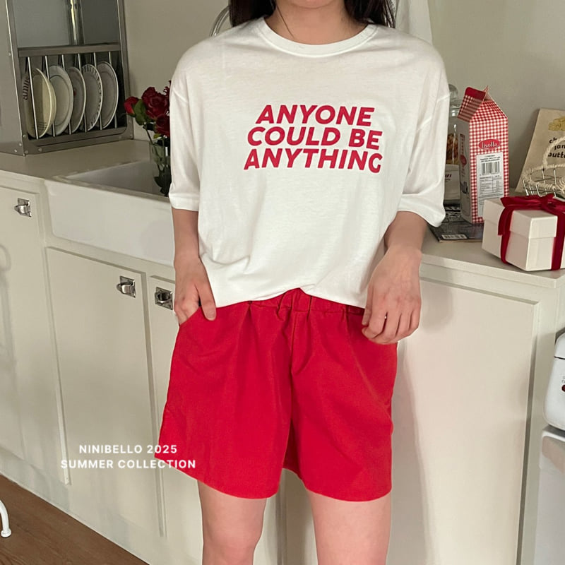 Ninibello - Korean Women Fashion - #womensfashion - Adult Anyone Lettering Tee - 10