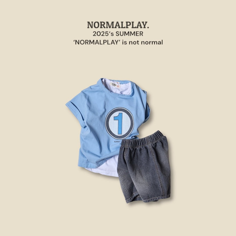 Normalplay - Korean Children Fashion - #Kfashion4kids - Round One Short Sleeve Tee - 5
