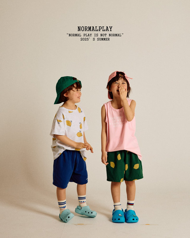 Normalplay - Korean Children Fashion - #Kfashion4kids - Lemon Short Sleeve Tee - 11