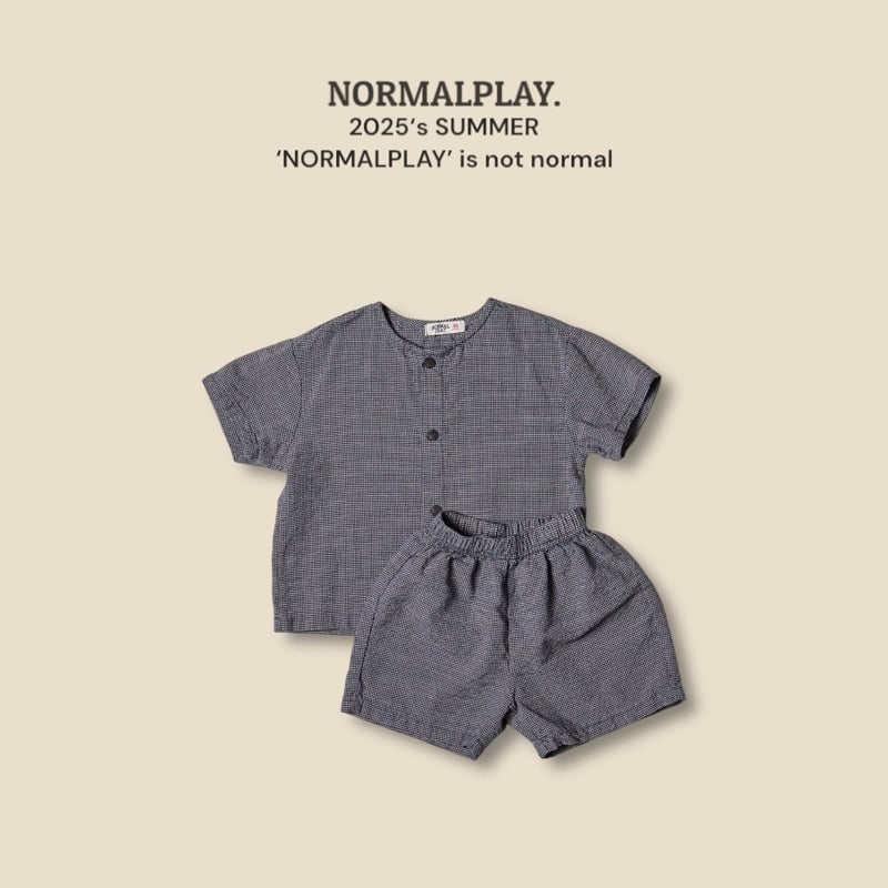 Normalplay - Korean Children Fashion - #childofig - Checked Short Sleeve Shirt - 9