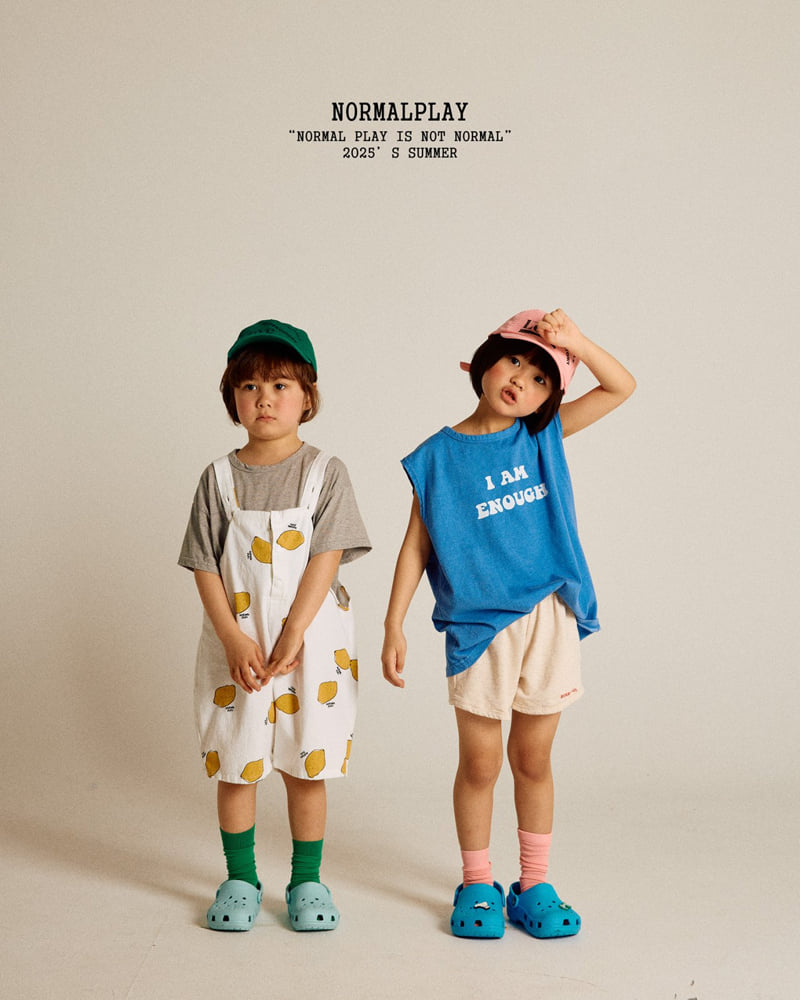 Normalplay - Korean Children Fashion - #childrensboutique - Shy Lemon Overalls - 11