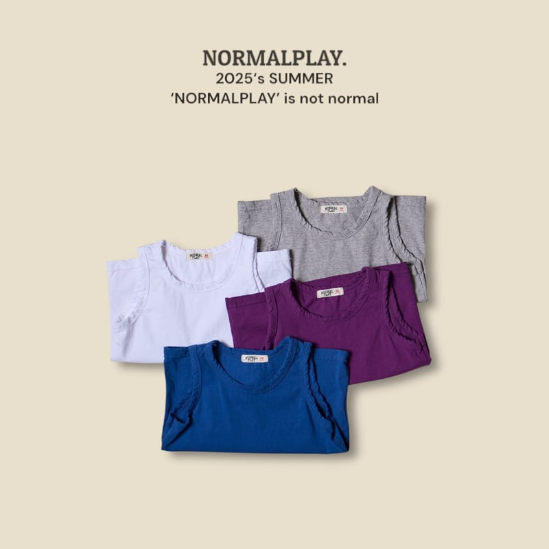 Normalplay - Korean Children Fashion - #designkidswear - Always Summer Sleeveless Tee - 6