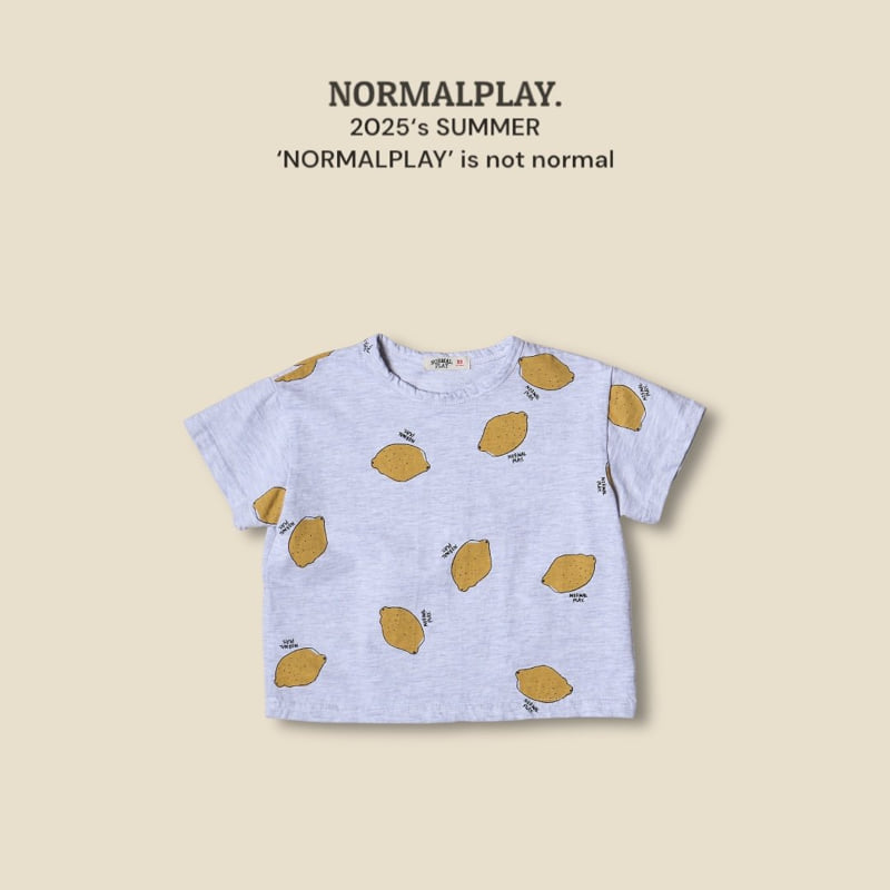 Normalplay - Korean Children Fashion - #designkidswear - Lemon Short Sleeve Tee - 5